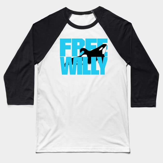 Free Willy Baseball T-Shirt by NorthWestDesigns